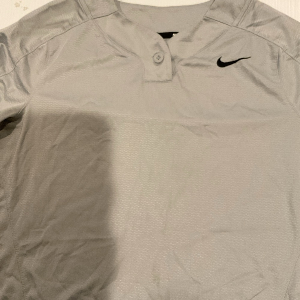 Nike Light Gray Henley Shirt